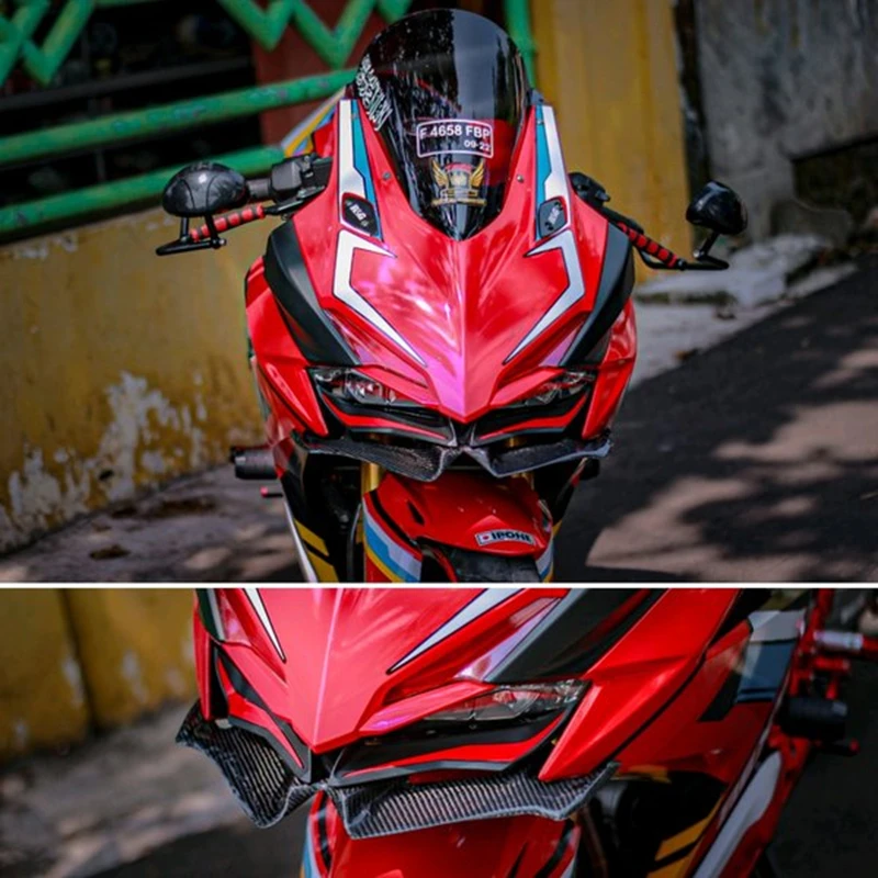 

Front motorcycle fairing winglets cover carbon fiber protection guards For HONDA CBR250RR 250RR 2017-2020