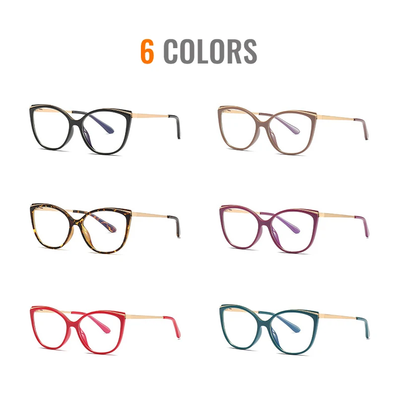 Toketorism Anti Blue Light Glasses Women Quality Prescription Eyeglasses Optical Frame 2502