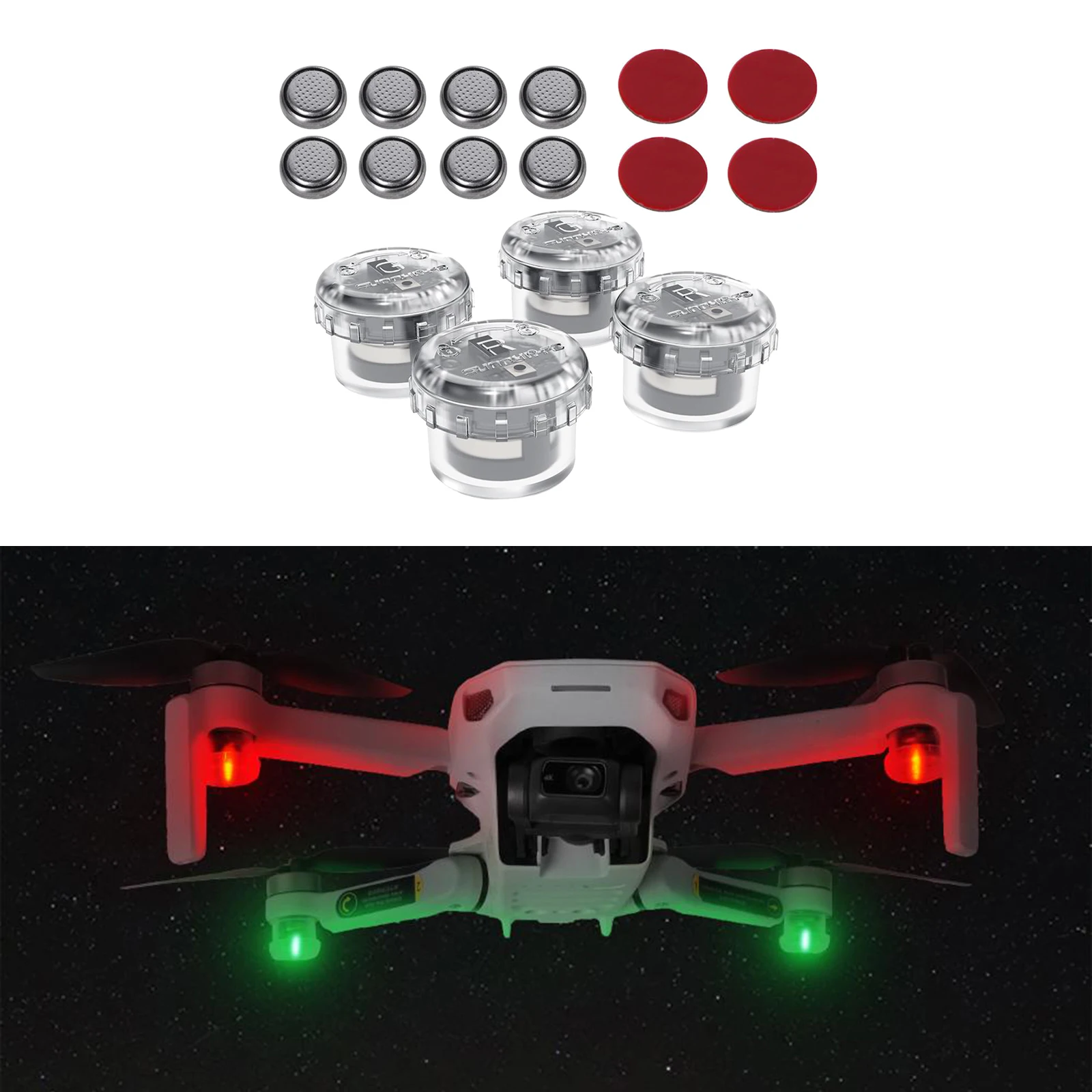 

4Pack of Anti Lost LED Night Light for DJI Mavic Mini 2 Accessories