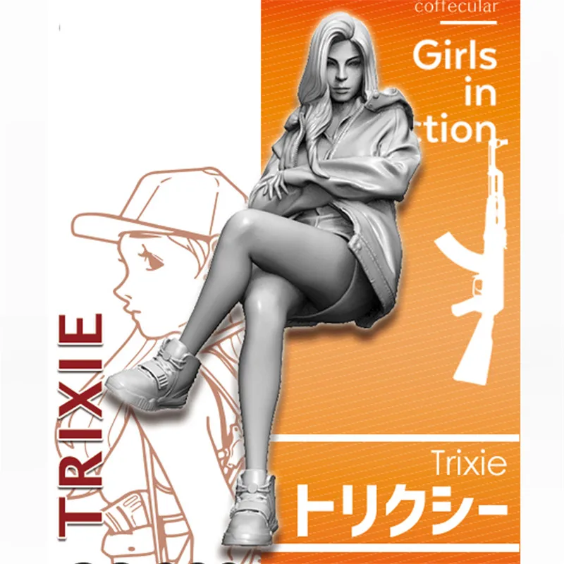 Фигурка из смолы масштаб 1/24 набор моделей для девочек в экшен TRIXIE Сборная модель
