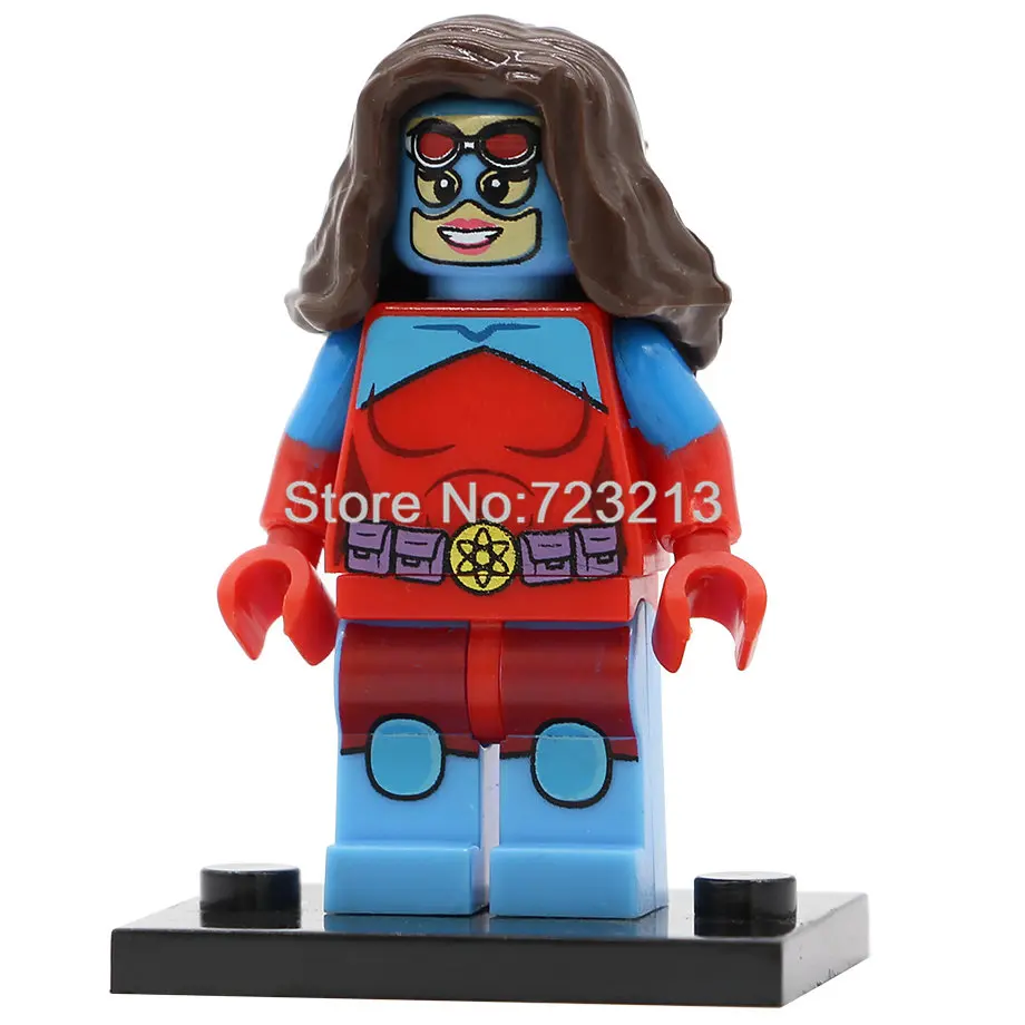 Atom Woman Супер герой фигурка Темный Феникс Cannonball Atom женщина Dormammu Mr Sinister DC Красная стрела Canari строительные блоки игрушки PG8059 - Цвет: Atom Woman