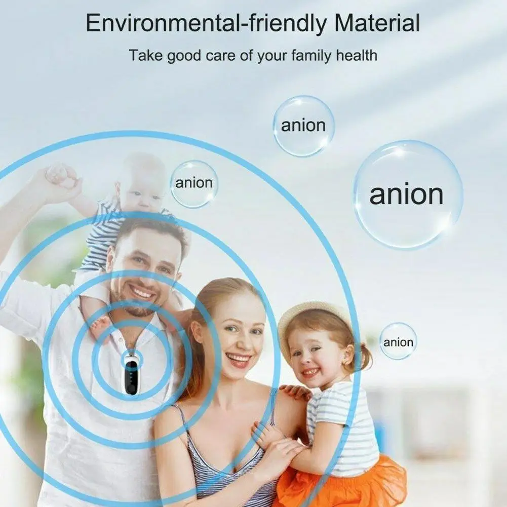 

Upgraded Wearable Air Purifier Usb Charger Portable With Air Necklace Personal Negative Ion Freshener Air Purifier V9l2