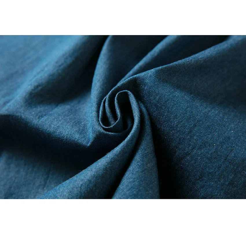 

Spring Vintage Denim Dress Women Long Sleeve Single Breasted Long Shirt Dress Jeans Vestido De Mujer