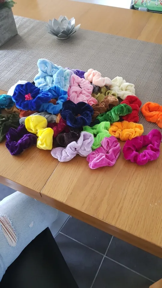 40 шт./лот, тонкие дешевые бархатные эластичные резинки для волос, резинка для волос для женщин и девочек, аксессуары для ухода за волосами