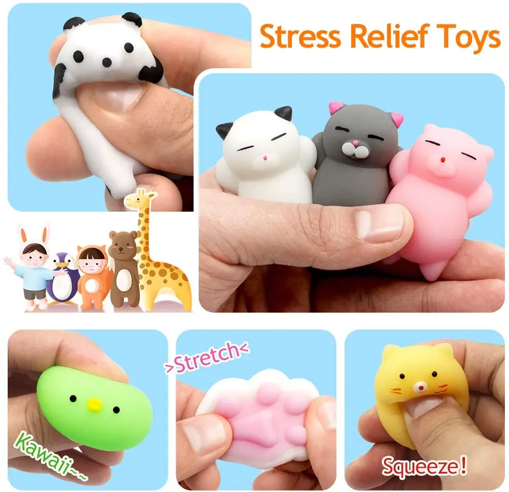 Kawaii Mini Squishies Mochi мягкие игрушки животные Squishys вечерние НКИ пасхальные подарки для