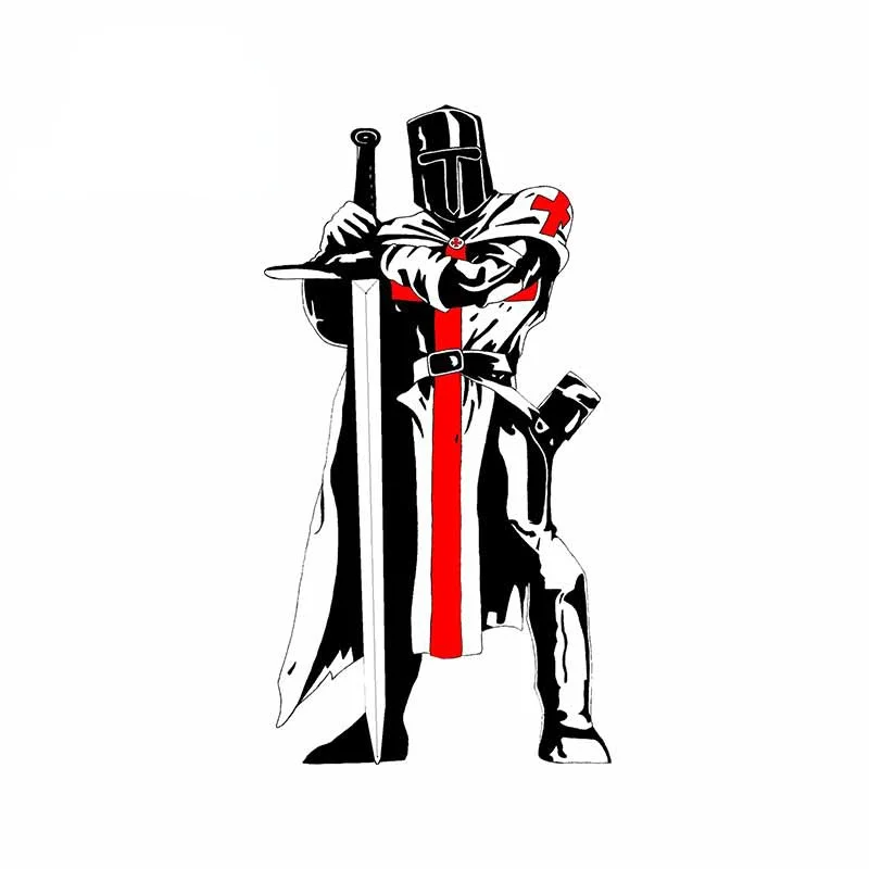 

Crusades Knights Templar Car Sticker Vinyl Scratch-proof Window Trunk Race Car Cover Scratches Waterproof Personality JDM Decal