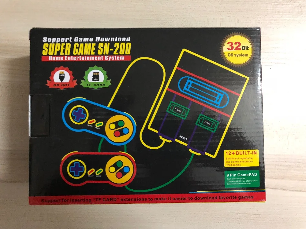 2021 NEW SN-200 soppart Arcade game For Snes HD output Retro Game Console with 4GB TF Card Support Save &amp Load | Электроника