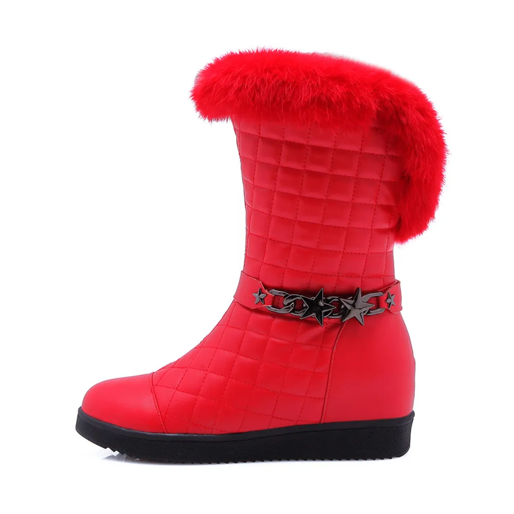 DORATASIA/новые женские зимние сапоги на меху большие размеры 31-41 обувь с