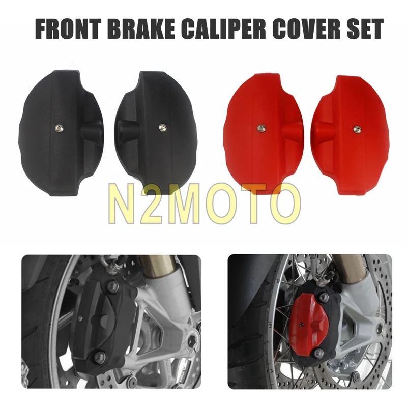 

For BMW R1200GS Adventure ADV / LC R1200R / F1200RS / F1200RT / F800R / R NineT / S1000X Red Black Front Brake Caliper Covers