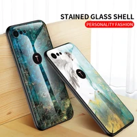 for smartisan nut pro2 pro3 deluxe marble toughened glass mobile phone case for cover protective shell fundas nutpro3 case