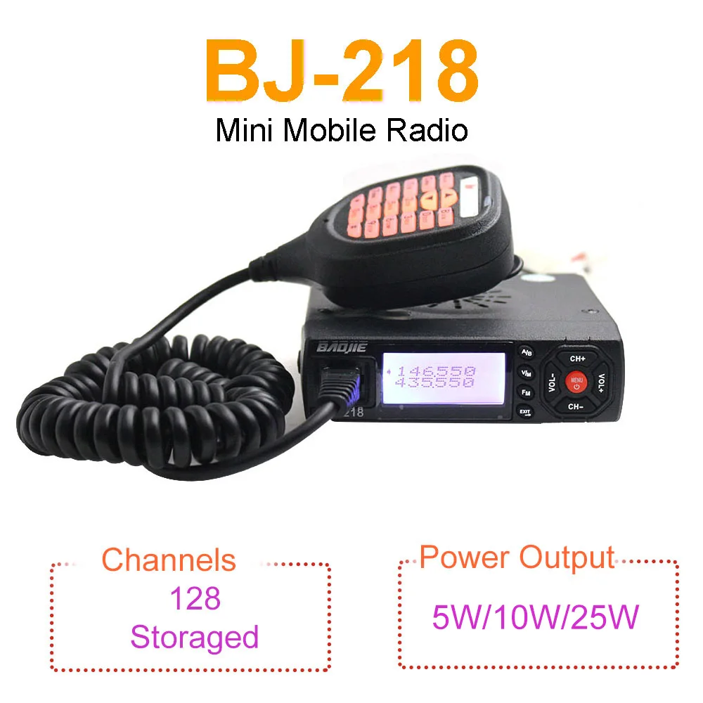 Портативная рация ANYSECU BJ 218 25 Вт 136 174 МГц и 400 470 50 км|walkie talkie|mini mobile radiodual band walkie talkie |