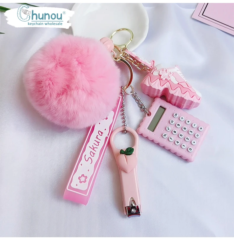Personality Creative Plush Sneakers Pendant Keychain  Fashion Lady Bags Mobile Phone Charm Key Chain  Couple Gift Cute Keychain