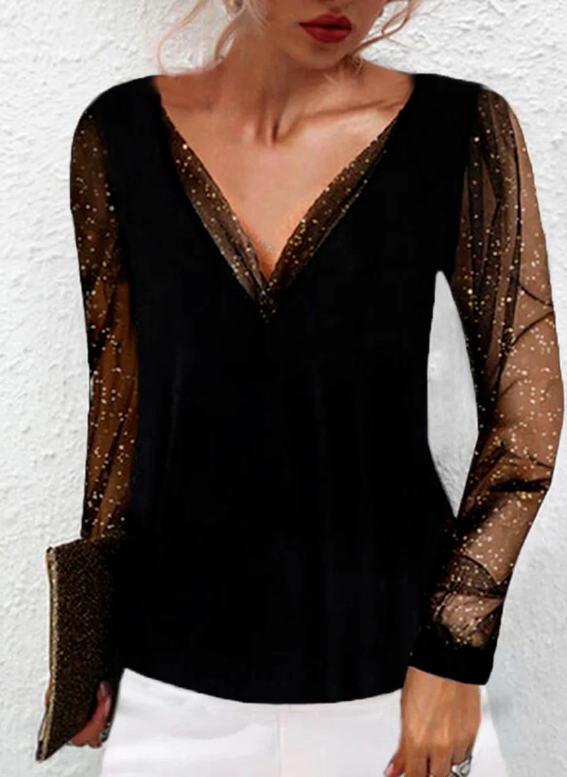 

Блузка женская с открытыми плечами и V-образным вырезом, однотонная