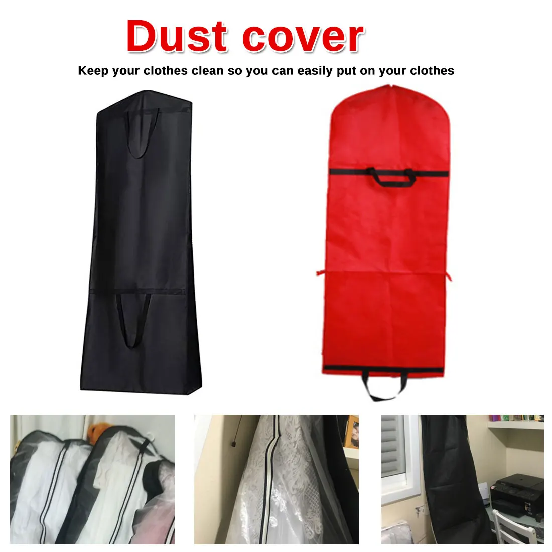 Переносная одежда с молниями для хранения дышащая Пыленепроницаемая сумка