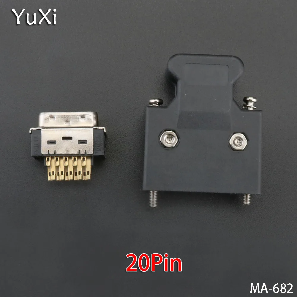YuXi 5 шт./лот SCSI MDR 14/20/26/36/50pin Штекерный разъем для Panasonic Yaskawa Mitsubishi Delta Серводвигатель