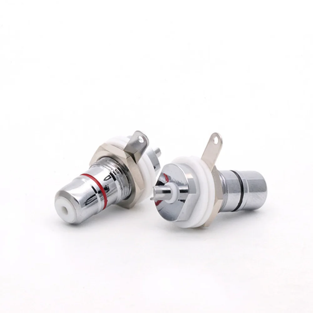 10 шт./5 пар Родиевых/золотых медных разъемов CMC RCA гнездовой разъем AV аудио видео