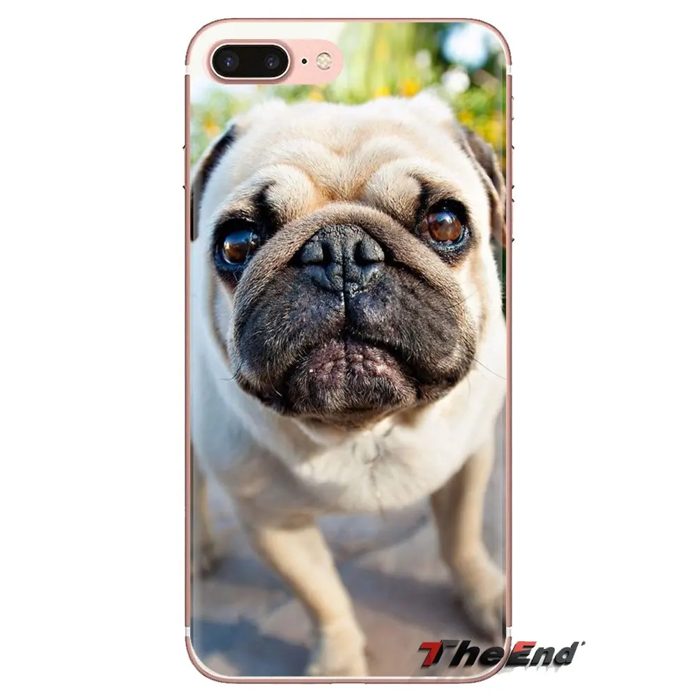 Для huawei G7 G8 P7 P8 P9 Lite Honor 4C 5X 5C 6X Коврики 7 8 9 Y3 Y5 Y6 II 2 Pro 2017 мопса мягкие прозрачные
