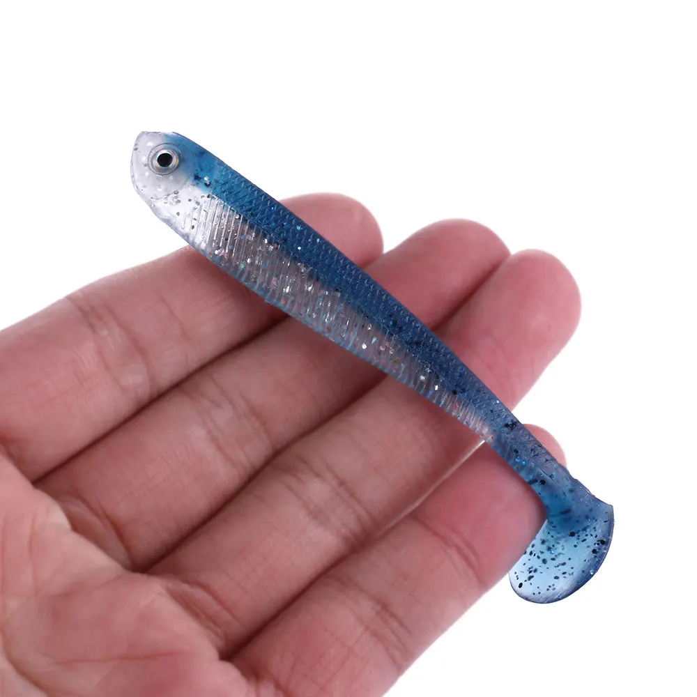 6 шт. 90 мм 4 г Мягкая силиконовая Рыболовная Приманка Minnow морской пресной воды