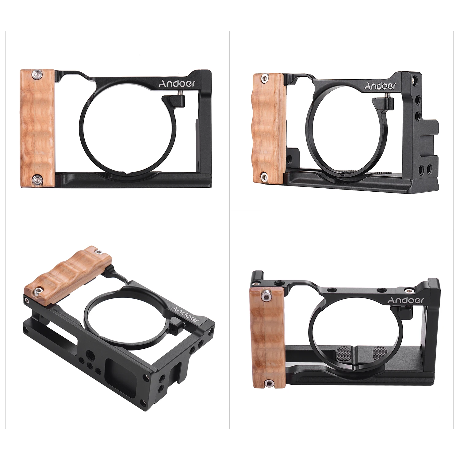 Andoer клетка для камеры Sony RX100 VI/VII с креплением холодного башмака 1/4 винта