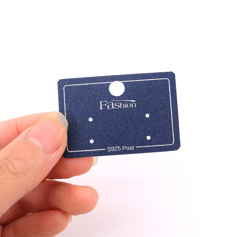 2020 Новая мода ПВХ серьги Вешалка карта упаковка ювелирных изделий 4 6*3 см синий