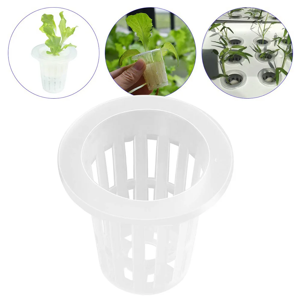 

10PS High Quality Plastic Hydroponic Mesh Pot Soilless Cultivation For Fixed Root Aeroponic Plant Grow Garden Clone Newst