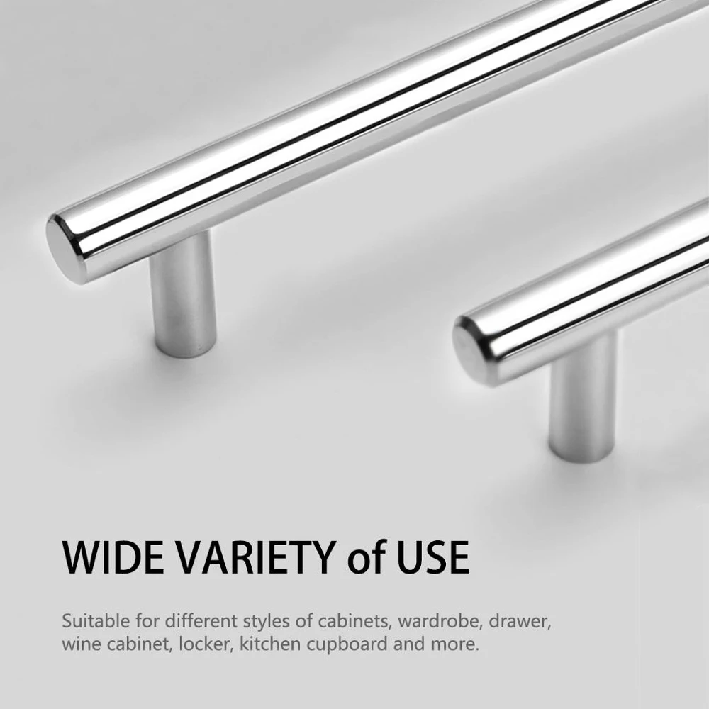 Probrico зеркальные ручки шкафа и ящика длинный кухонный шкаф шкафчик из нержавеющей