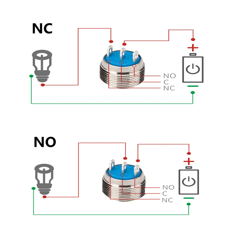 1 шт. 12 мм металлический кнопочный переключатель самоблокировка с