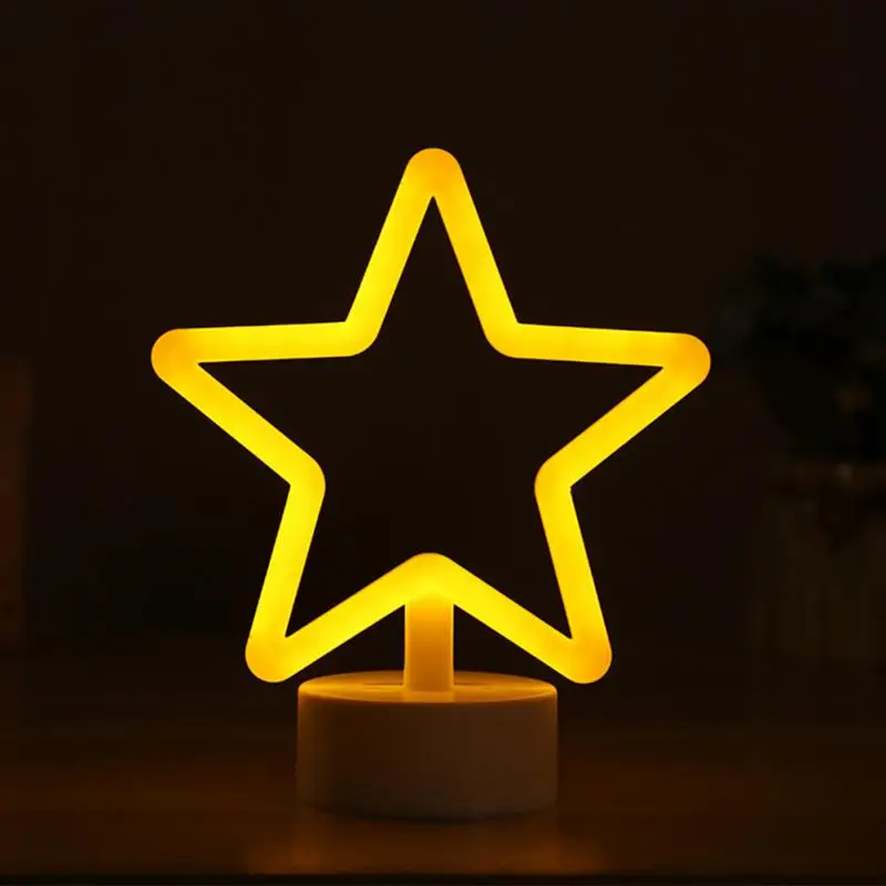 Star Shape Банановые неоновые вывески, светодиодный неоновый светильник, художественный настенный декоративный неоновый светильник s для комнаты, Настенный декор для дня рождения, бара, витрина для магазина, настенный светильник - Мощность в ваттах: Star Shape