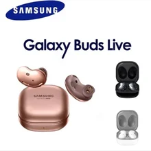 Samsung Galaxy Buds Live, BUDSLIVE True Wireless Earbuds w/Active Noise Cancelling Wireless Charging Black White Gold