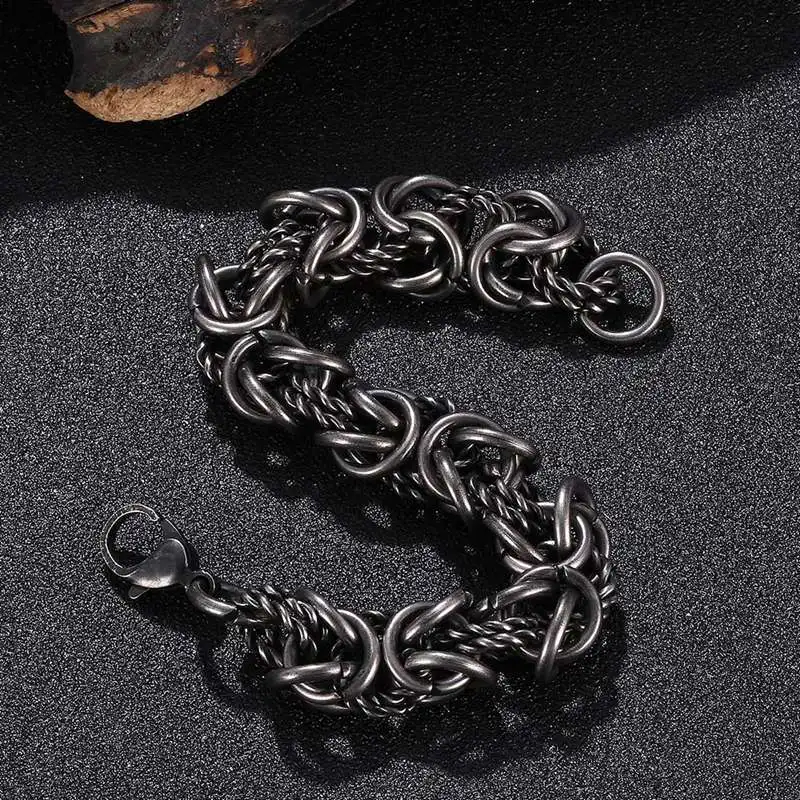 Браслеты-цепочки FORTAFY из нержавеющей стали мужские браслеты ювелирные изделия в