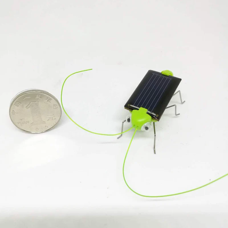 diy creative Children Toy Solar Power Energy Crazy Grasshopper Cricket Tricky puzzle science and education experiment Kit Gift | Игрушки и