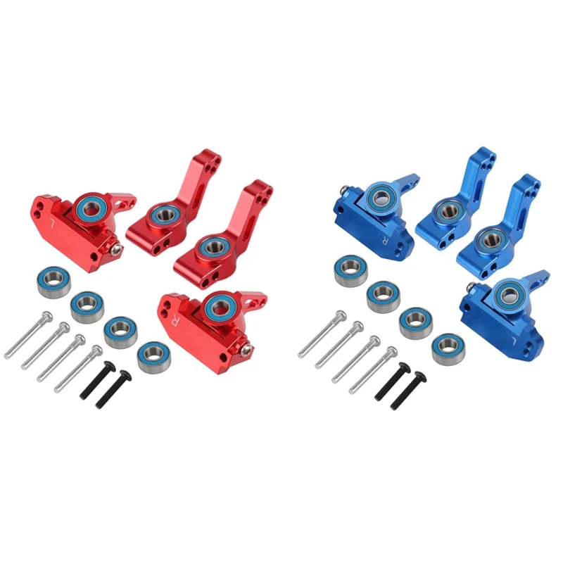 

Metal Front Caster Block Steering Blocks Rear Stub Axle Carriers Kit for 1/10 Traxxas 2WD Slash Stampede Rustler Parts