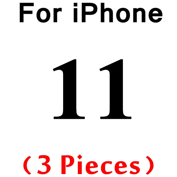 3 шт 0,26 мм закаленное стекло для iPhone 11 Pro X XR 8 7 6 6s стекло протектор экрана для iPhone 11 7 8 Plus XS Max защитное стекло - Цвет: for iPhone 11