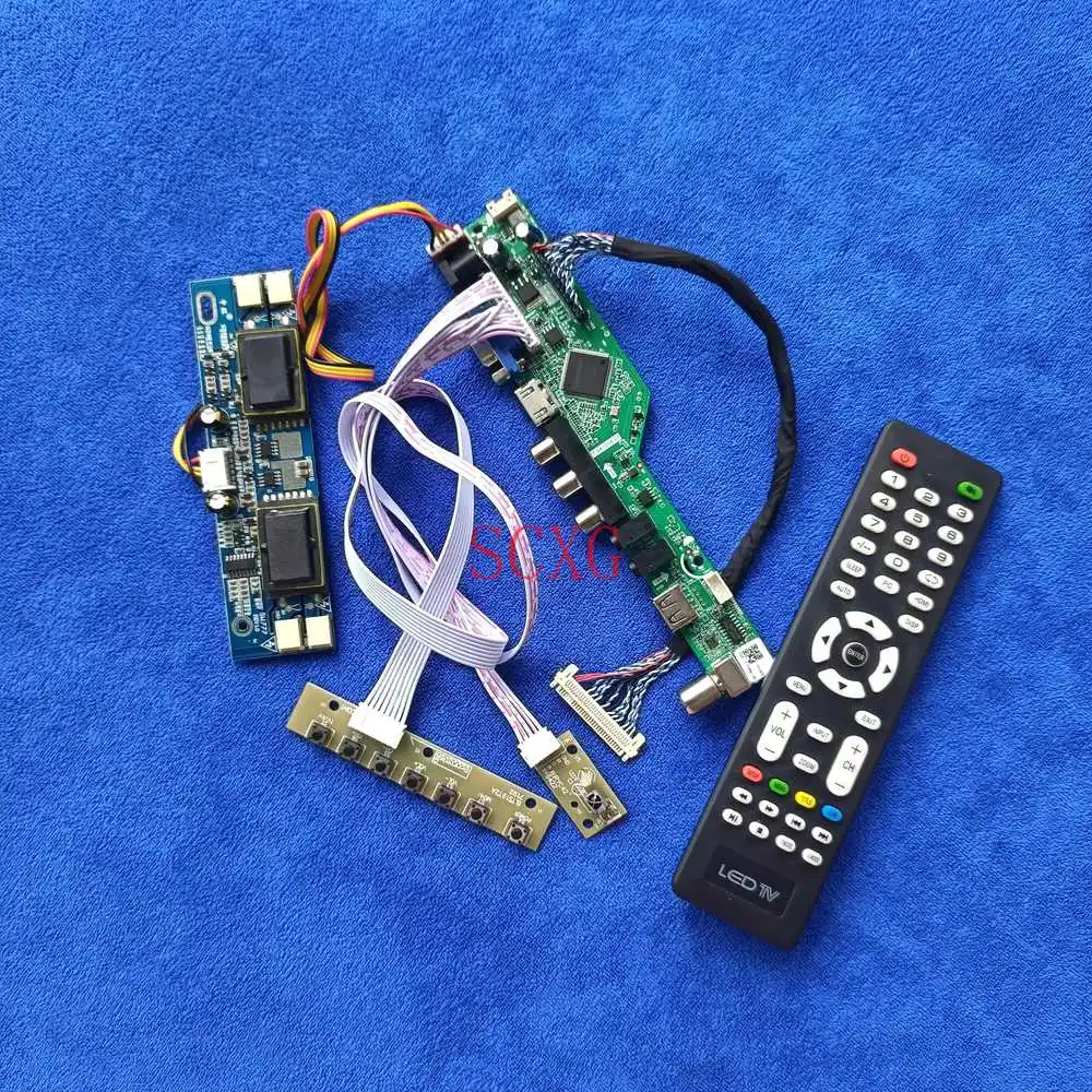 

4 с холодным катодом (CCFL) USB VGA AV входом HDMI совместимых подходят QD170E1LG02/QD170E1LG03/QD17EL07 комплект матрица управляющая плата сигнал аналогового 1280*1024...
