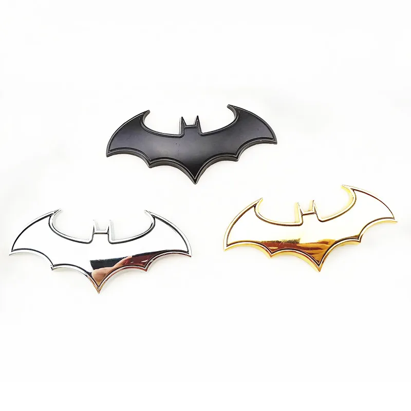 3D наклейки для автомобиля крутая металлическая летучая мышь автомобильный