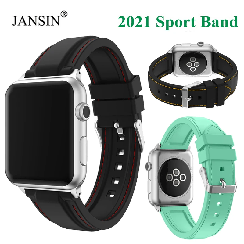 

Силиконовый ремешок для смарт-часов Apple Watch Series 7, 41 мм, 45 мм, SE 6, 5, 4, 3, 2