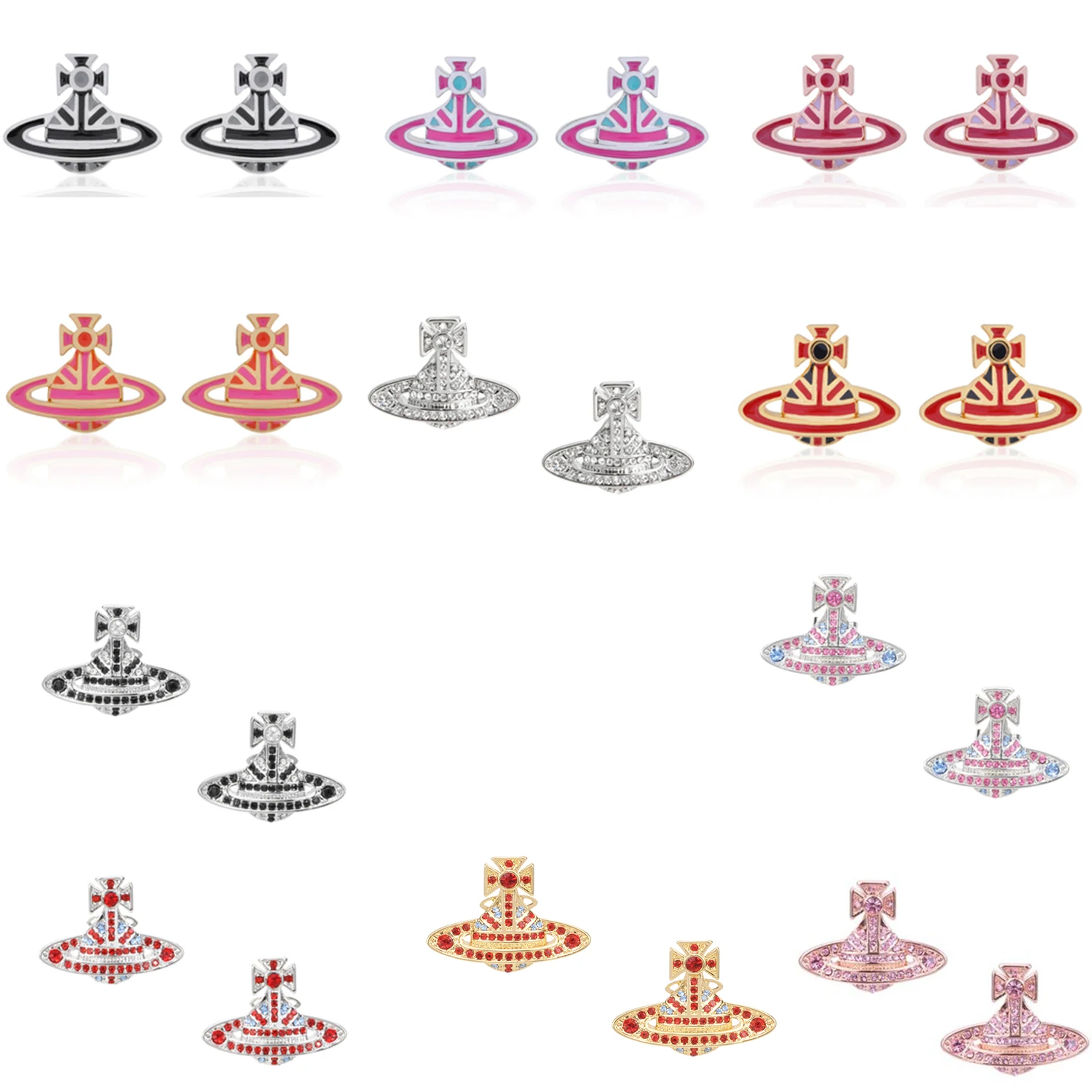 

Cерьги 2021 г. Роскошные серьги в стиле панк с маленьким рисунком Сатурна Mi, романтические очаровательные богемные ювелирные изделия, подарок ...