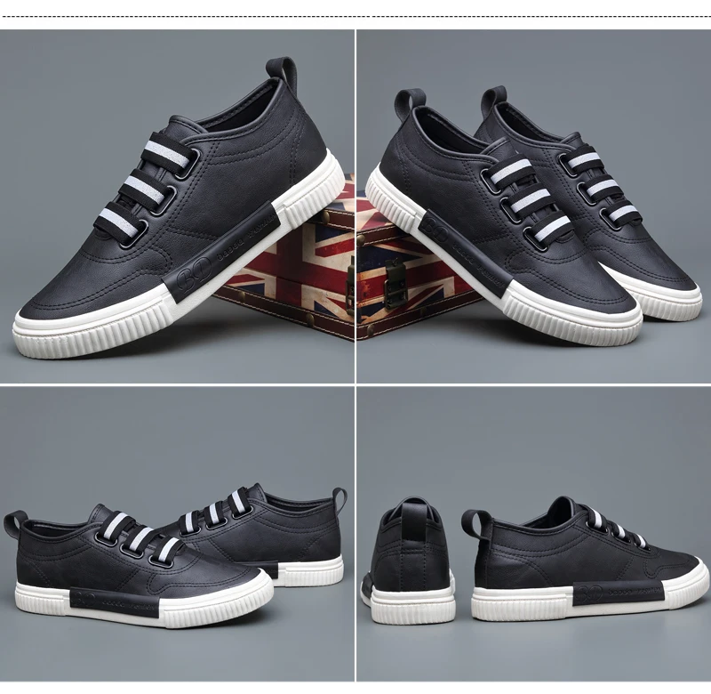 Новые весенние мужские кроссовки на вулканизированной подошве Эластичные