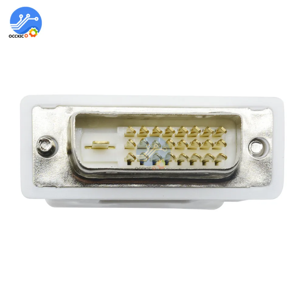 DVI D24 + 1 к VGA адаптер конвертера 1080P папа Женский 15 Pin для HDTV ЖК дисплей пк разъем