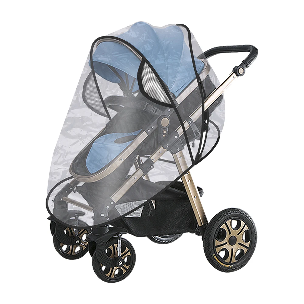 

Прозрачный водонепроницаемый чехол от дождя, универсальный чехол от ветра и пыли для детской коляски, чехол от дождя, дождевик для детской к...