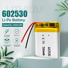 3,7 в, 500 мА  ч, 602530  для умных часов, MP3, MP4, MP5, GPS, PSP Drive, рекордер, bluetooth, hearphone