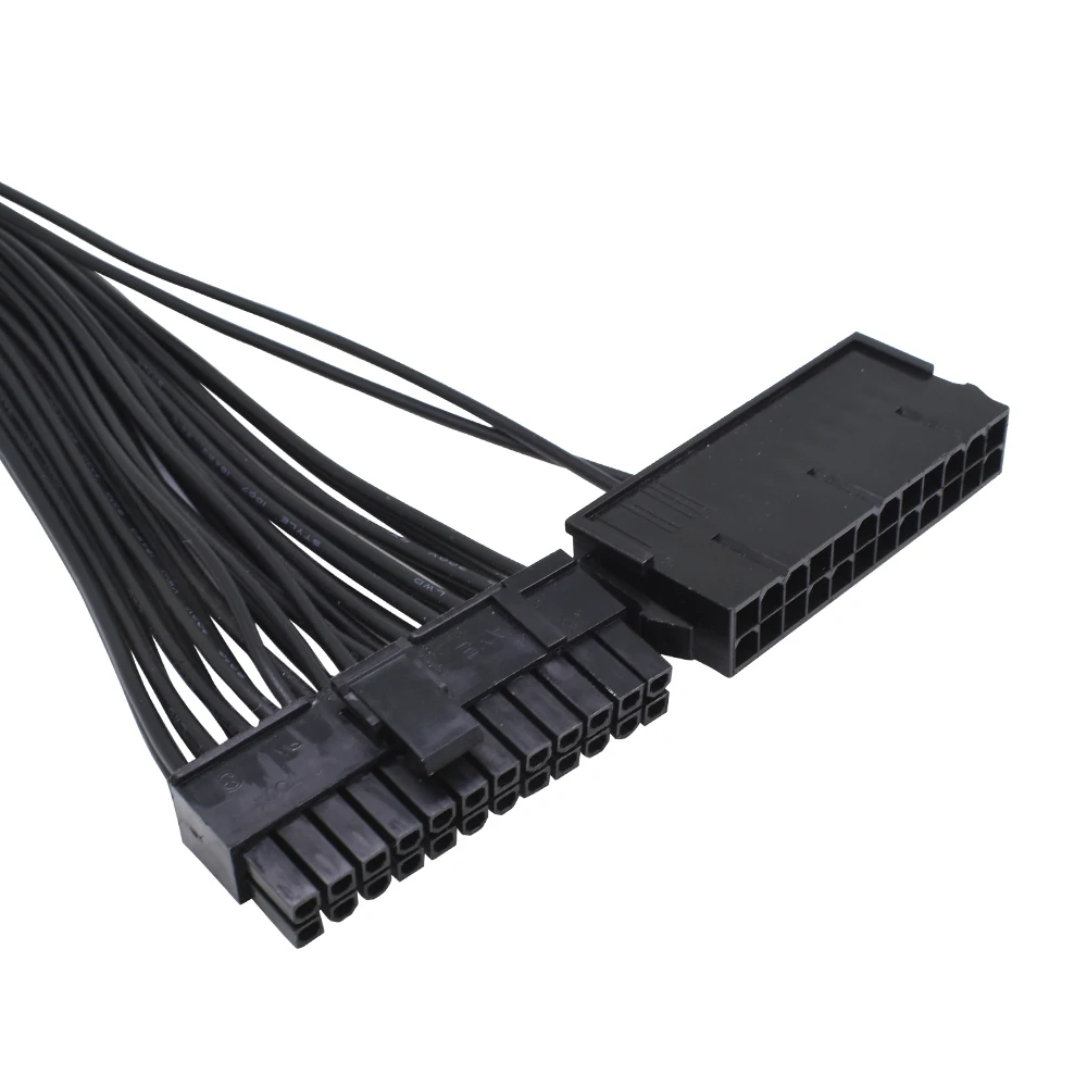 1-10 шт. TISHRIC 30 см двойной 3 PSU удлинитель адаптер ATX 24 контакта источник питания