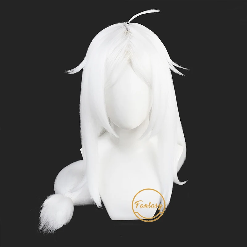Длинный белый косплей из термостойких синтетических волос для вечевечерние НКИ