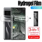 Гидрогелевая пленка 3 в 1 для Google Pixel 6 Pro, защита экрана спереди и сзади, не стекло для Google Pixel 6 GB7N6, стекло для камеры