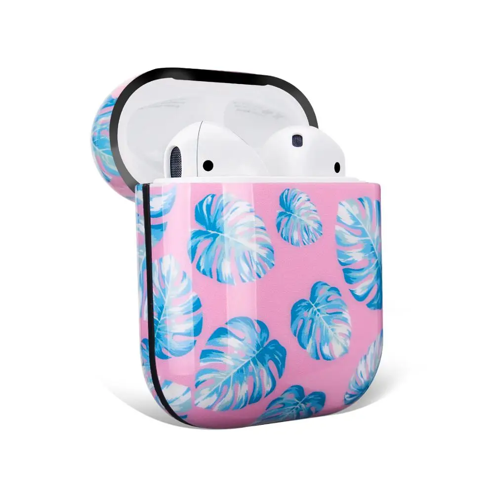 Netarlier беспроводной Bluetooth чехол для наушников для Apple AirPods 1 2 банановый лист глянцевый мягкий защитный IMD чехол с вешалкой крюк