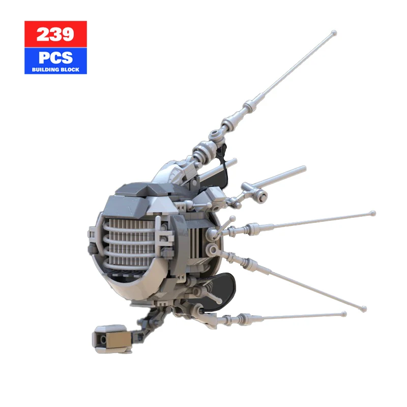 MOC Ideas Fallouted 76 Eye Machine Robot Military Battle Classic Game Series Building Blocks Toys for Children Holiday Gift