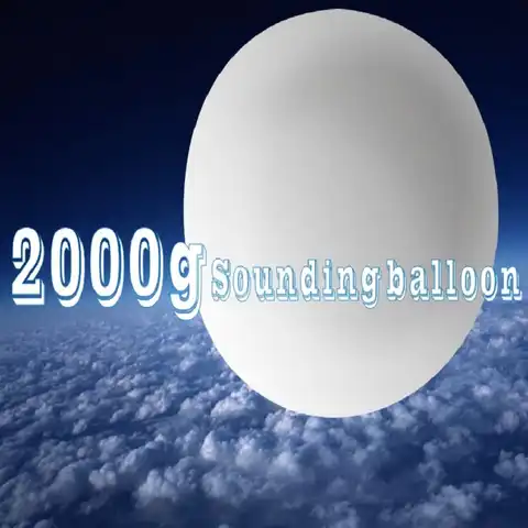 Неопреновый воздушный шар 2000 г, воздушный шар с полезной нагрузкой, радиозонда, воздушный шар SSTL