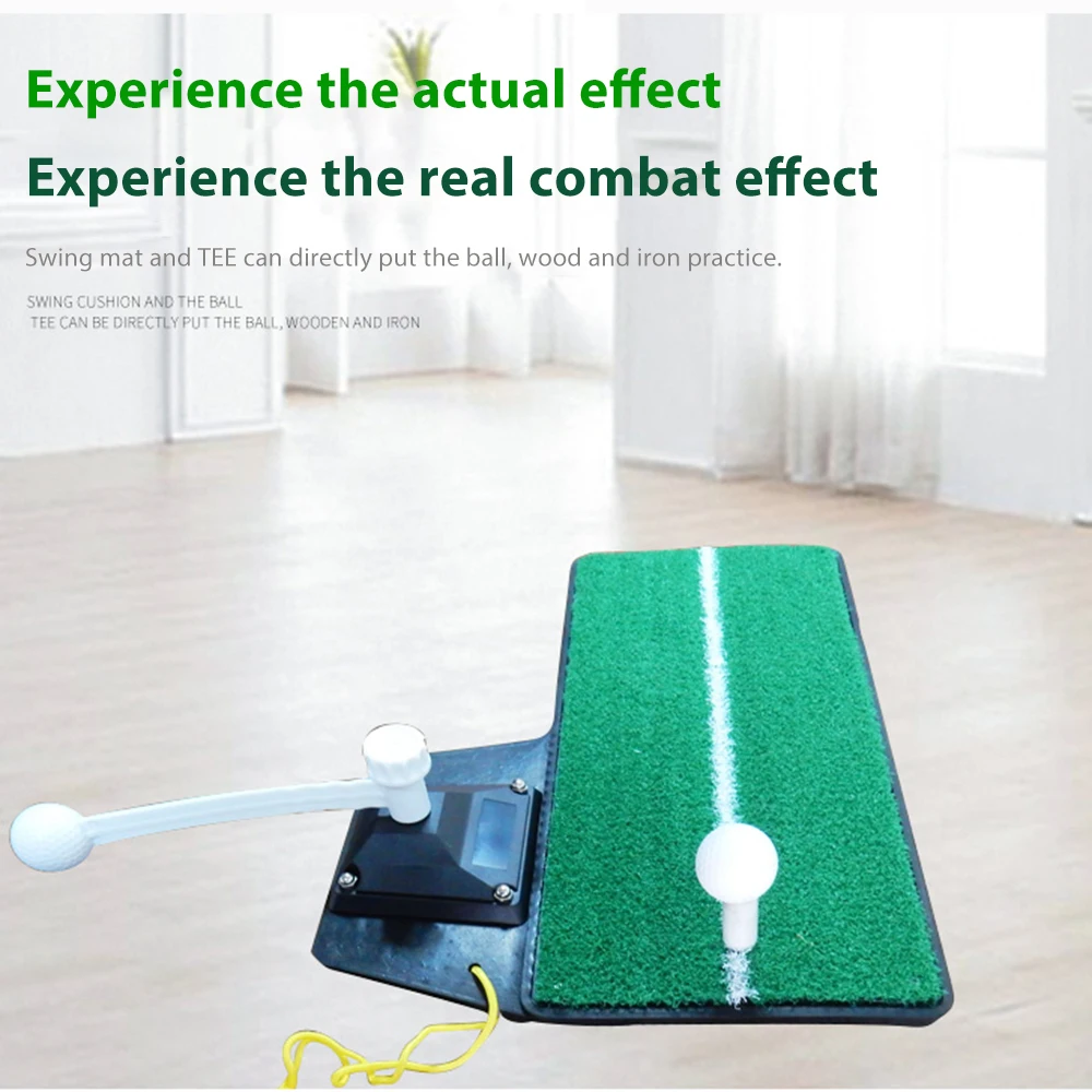 

Golf Hitting Mat Indoor Golf Training Swing Batting Grass Pad With Oxford Tee Outdoor Golf Training Aids Accessories