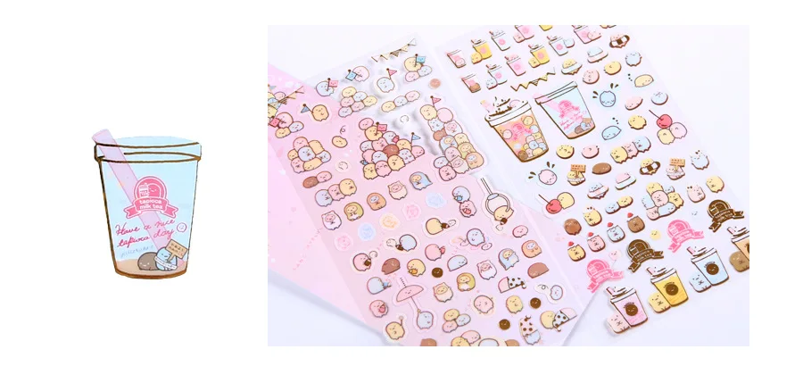 Kawaii Сумико гураши пули журнал декоративные этикетки для скраббукинга наклейки на мобильный телефон канцелярские принадлежности DIY стикеры для альбомов