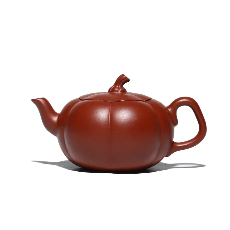

Purple clay pot handmade Dahongpao pumpkin pot teapot Teapot Tea Set sand in the rain